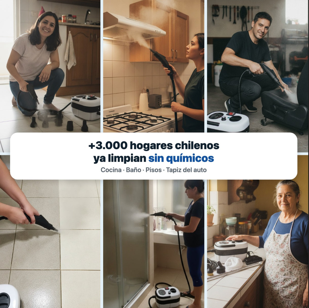 Limpiadora a vapor - Electrodoméstico efectivo para reducir tiempos de limpieza y desinfección.