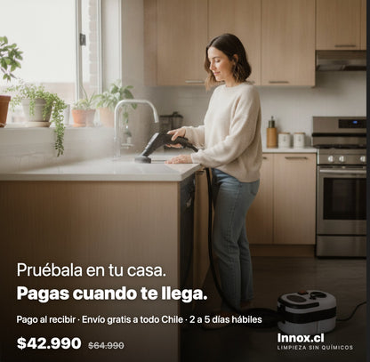 Limpiadora a vapor - Electrodoméstico efectivo para reducir tiempos de limpieza y desinfección.